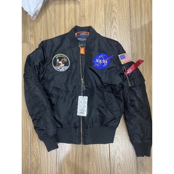 Áo bomber pilot bản Nasa full thêu logo hàng quảng châu order