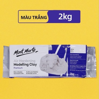 Đất sét tạo hình tự khô Mont Marte 2kg(Trắng-Terra)/Mont Marte self-drying modeling clay 2kg (White-Terra)