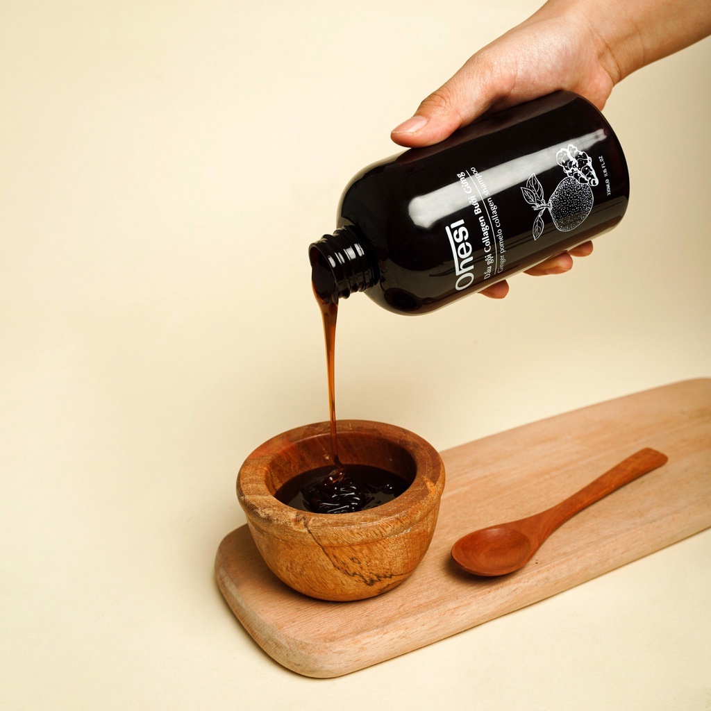 Dầu gội và xả Collagen Bưởi Gừng Ohesi giảm rụng tóc 330ml/chai
