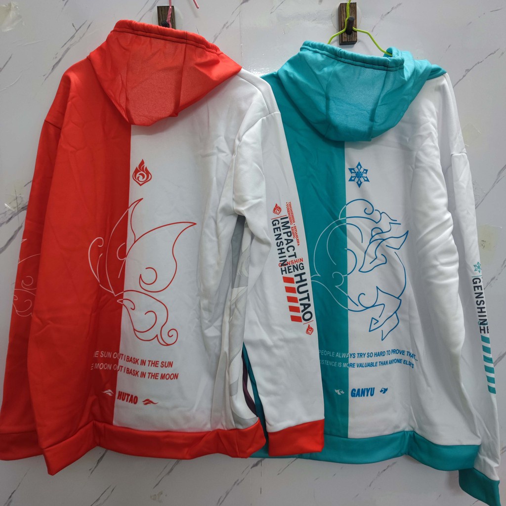 Áo hoodie sweater chui đầu ngoại cỡ in hình nhân vật game Genshin Impact 6 màu kiểu đường phố Harajuku cho nam và nữ