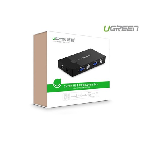 Bộ Chuyển Tín Hiệu 2 CPU Dùng 1 Màn Hình KVM Switch USB Ugreen 30357 - Hàng Chính Hãng