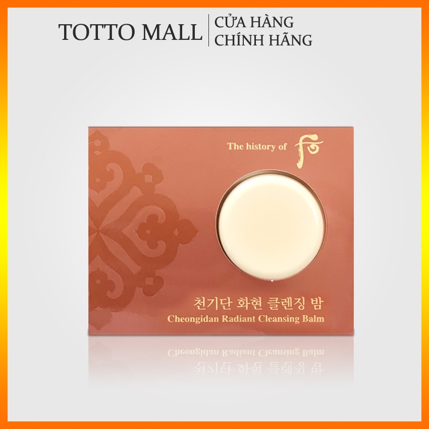 [5 gói] Tẩy trang Whoo Cheongidan Radiant Cleansing Balm 4ml - Kem tẩy trang Whoo; Balm tẩy trang Whoo