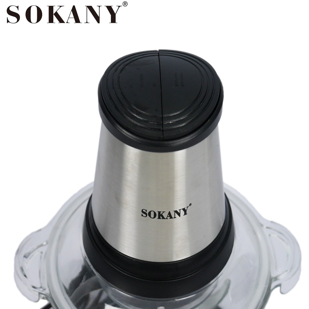 Máy xay thịt,máy xay sinh tố cầm tay Sokany 7004A công suất 800w. Lưỡi dao 2 tầng xay đá,xay thịt làm giò.Bảo hành 1 năm