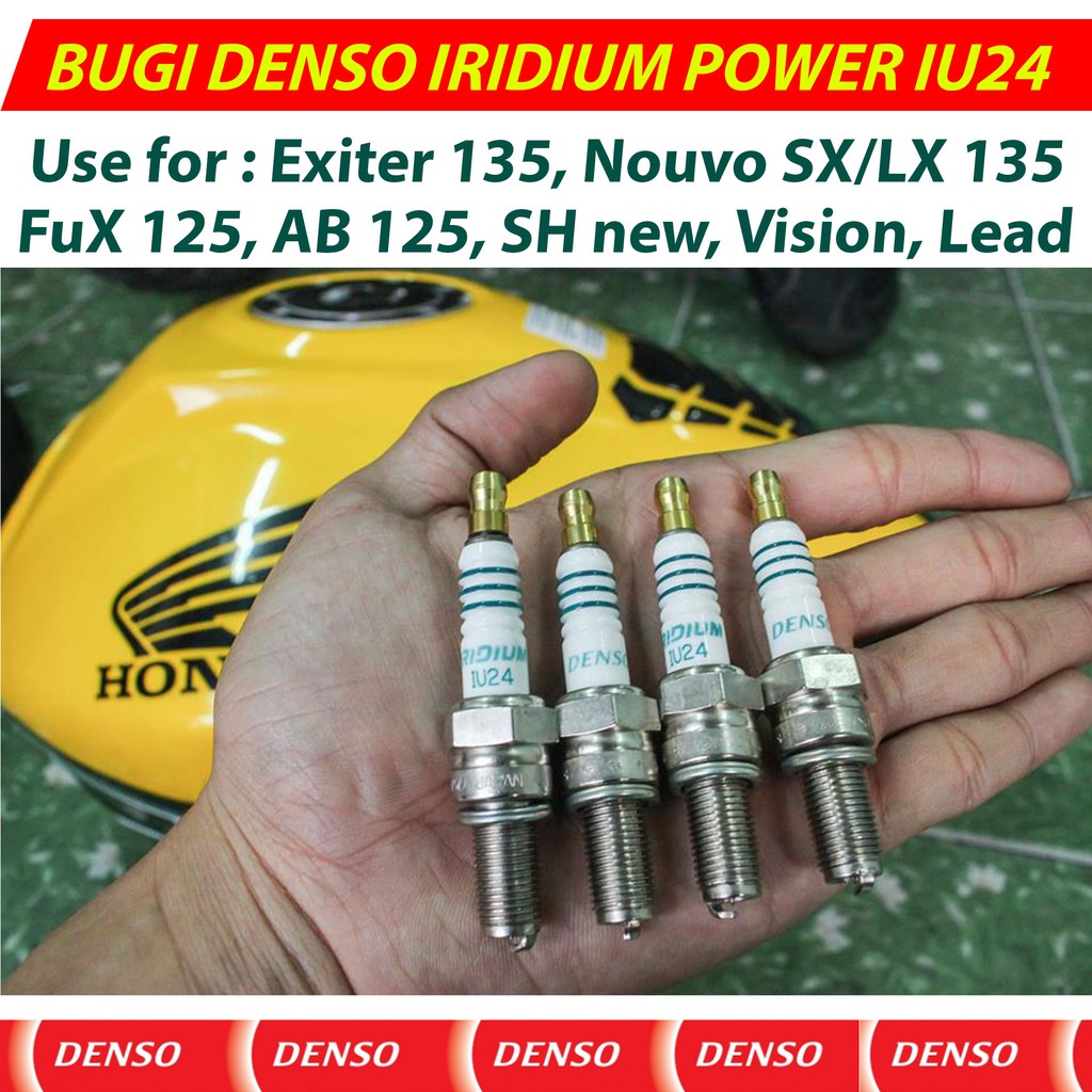 Bugi DENSO IRIDIUM POWER IU 24 ( Exiter 135, Nouvo SX/LX 135, FuX 125, AB 125)