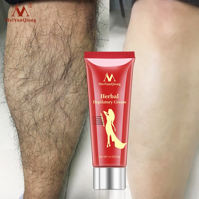 MeiYanQiong Kem Tẩy Lông Không Dau Cho Nam Và Nữ Tẩy Lông Vĩnh Viễn Dưới Cánh Tay chân, tay, bikini, vùng kín, an toàn và không gây không gây kích Ứng Và Đau Với 40g