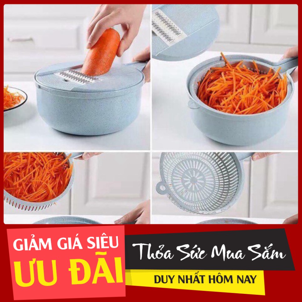 [XẢ KHO] Bộ Nạo Củ Quả Lúa Mạch Đa Năng, Dụng Nhà Bếp Thông Minh (Dụng Cụ Bào Sợi, Thái Lát, Cắt Rau Củ Quả Đa Năng