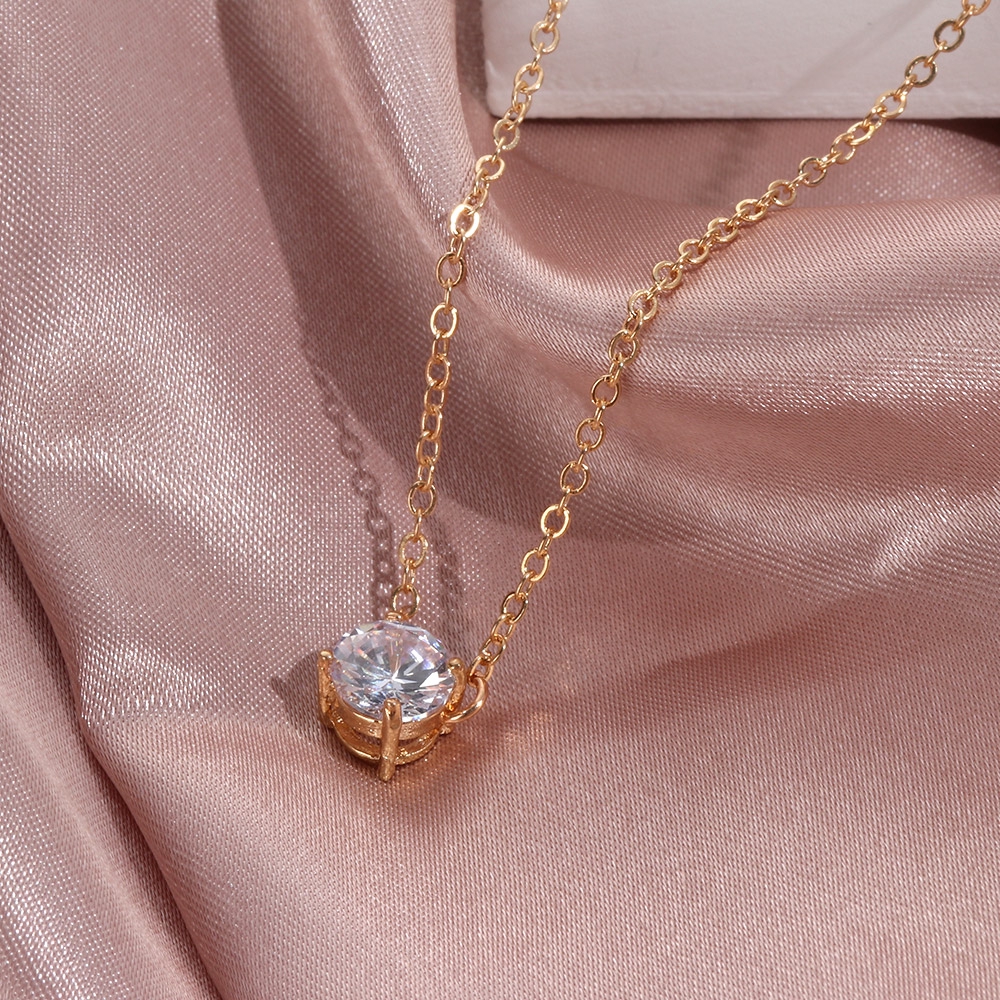 Dây chuyền đính đá Zircon thời trang dành cho nữ