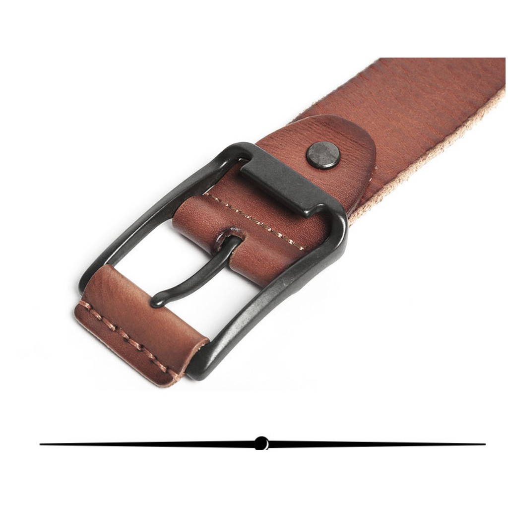 Thắt lưng nam mặt khóa da dây lưng da bò nguyên tấm cao cấp cá tính