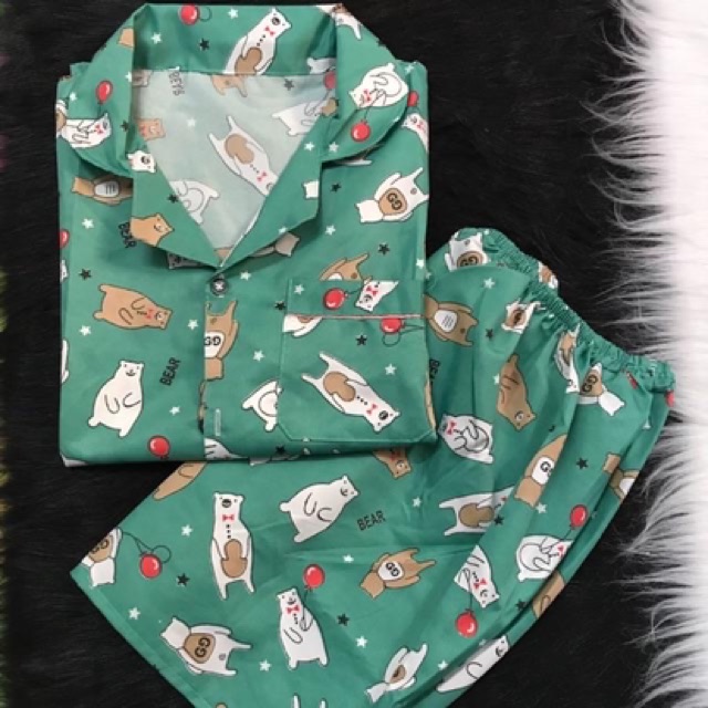 Bộ pijama kate trơn siêu mát | WebRaoVat - webraovat.net.vn