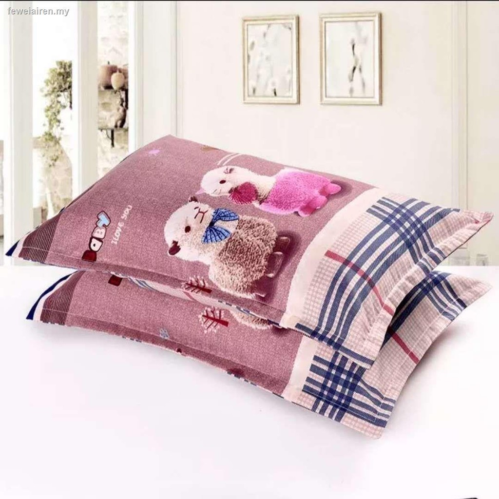 Cặp Vỏ Gối Cotton Dày Cỡ Lớn 48x74 Cho Mùa Đông