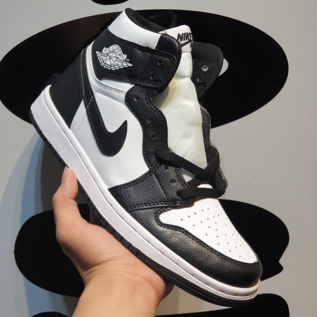 Giày JORDAN 1 PANDA Cao Cổ ⚡️FULL BOX BILL⚡️ Giày 𝐉𝐨𝐝𝐚𝐧 JD1 Đen Trắng Cổ Cao, High Panda Trẻ Trung Nam Nữ 2021