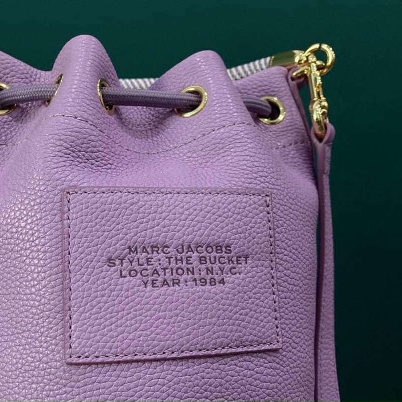 TNS-Túi bucket rút dây siêu  Marcie leather bucket bag--tone tím lavender cá tính trendy