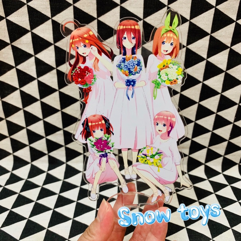 Mô hình Tượng Standee Acrylic Mica Nhà có 5 nàng dâu - Gotoubun no Hanayome - Ichika Nino Miku Yotsuba Itsuki Cao 15cm
