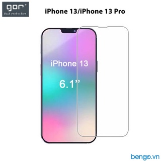 Dán cường lực iPhone 13/13 Pro/13 Pro Max GOR Trong Suốt (Hộp 2 Miếng)