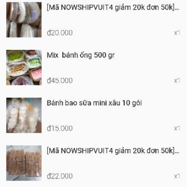 Combo bao sữa
