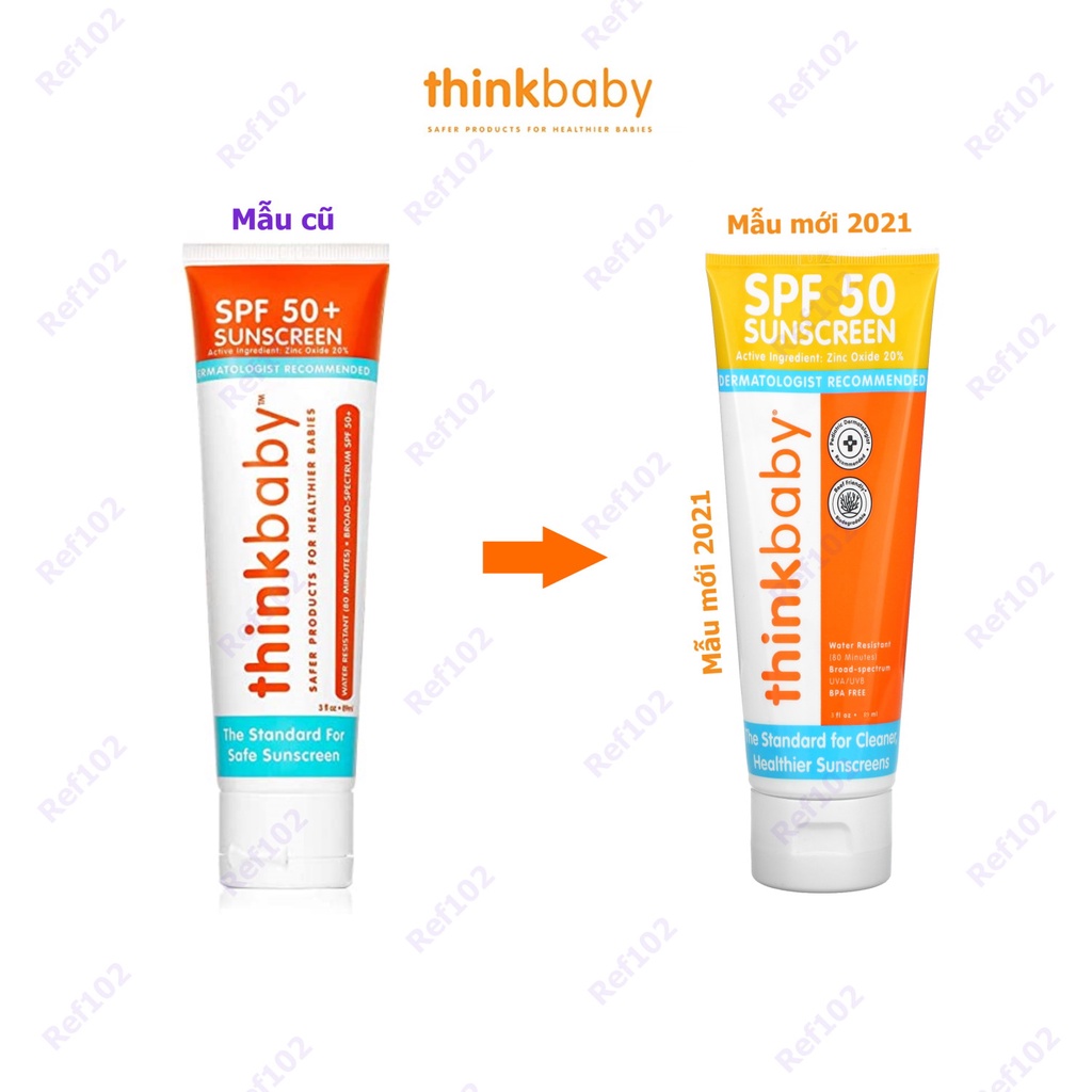 [Date 2024] Kem chống nắng lành tính cho mẹ và bé Thinkbaby Safe Sunscreen - ThinkSport SPF 50