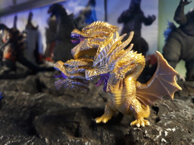 Mô hình đồ chơi khủng long Godzilla. Rồng 3 đầu King Ghidorah 2019.