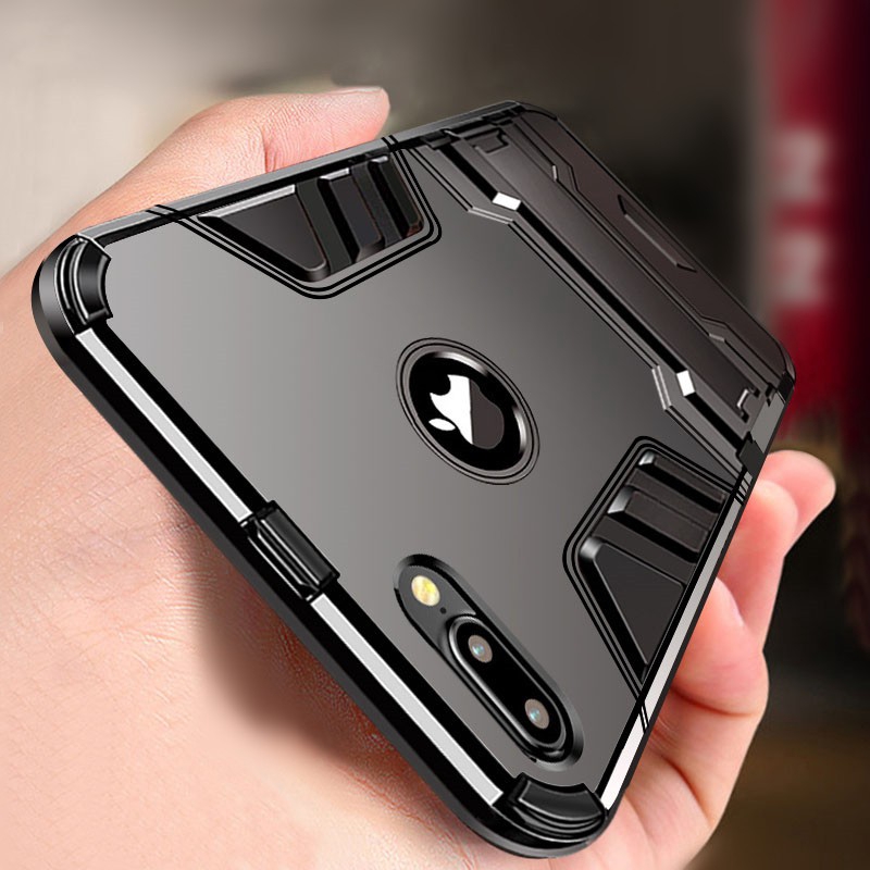Ốp điện thoại có chân đỡ thích hợp cho iPhone 6 7 8 plus X XS XR MAX