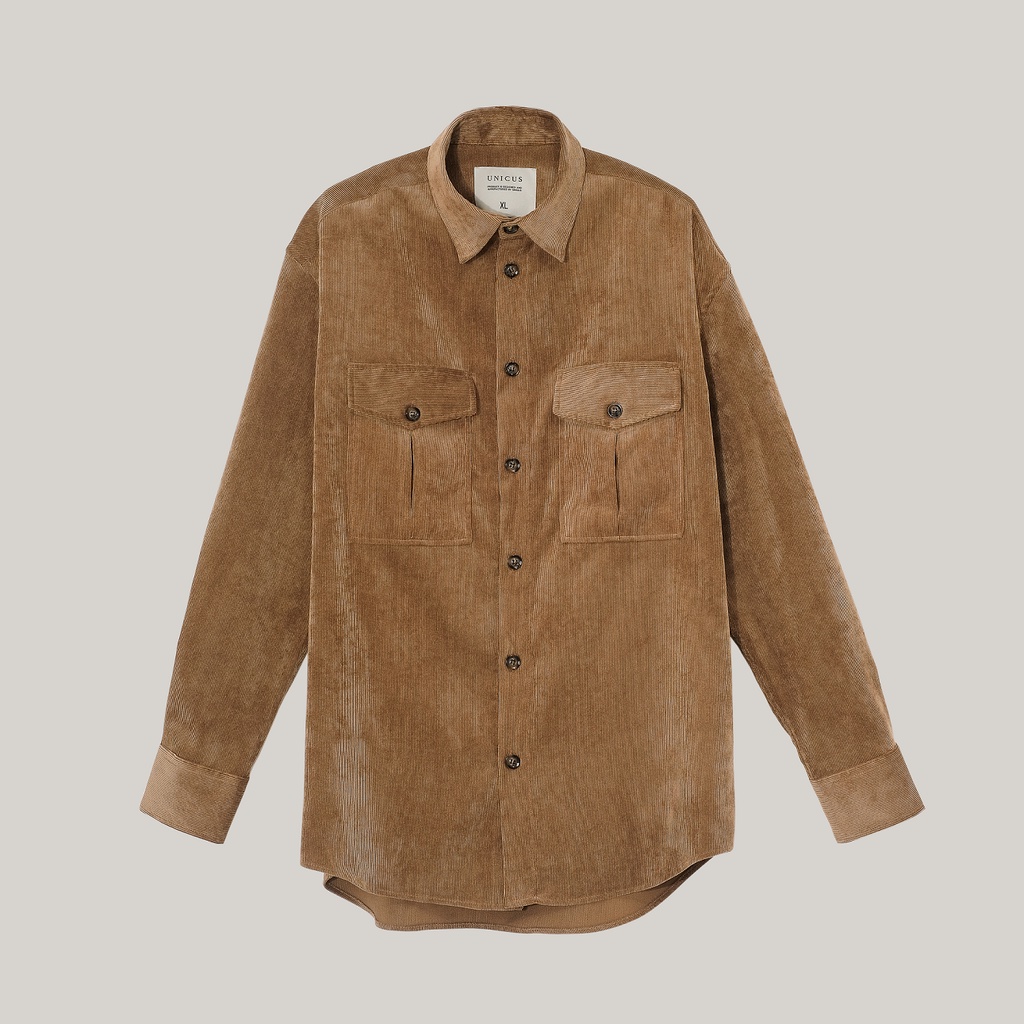 Áo Sơ Mi Dài Tay Cổ Đức Nam Nhung Tăm UNICUS Pierre Shirt | BigBuy360 - bigbuy360.vn