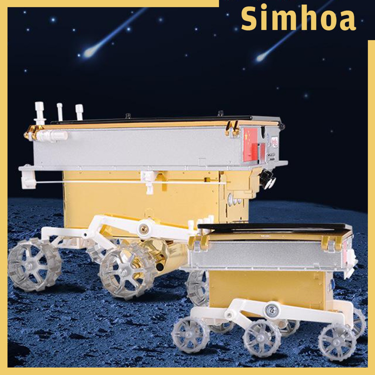 Mô Hình Xe Lunar Rover 3d Tỉ Lệ 1 / 16 Bằng Kim Loại