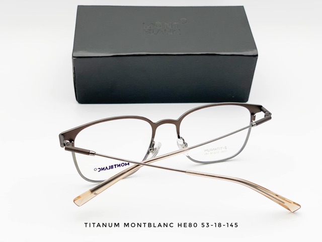 Gọng kính cận Montblanc titan cao cấp