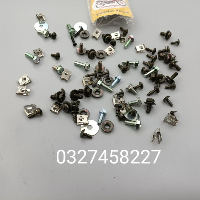 Bộ ốc vít bắt nhựa dàn áo xe Sirius