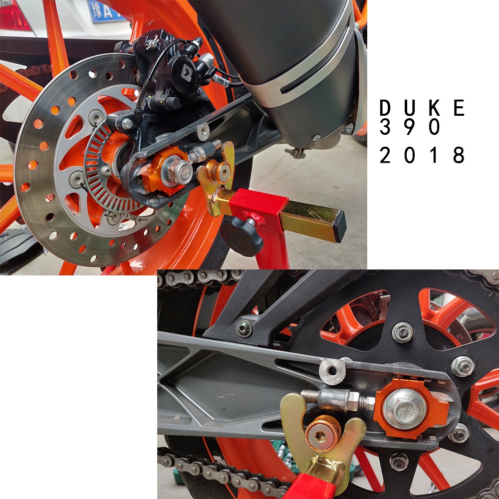 Phụ Tùng Điều Chỉnh Xích Xe Mô Tô KTM Duke 390 125 200 RC200 RC250 Bằng Nhôm CNC