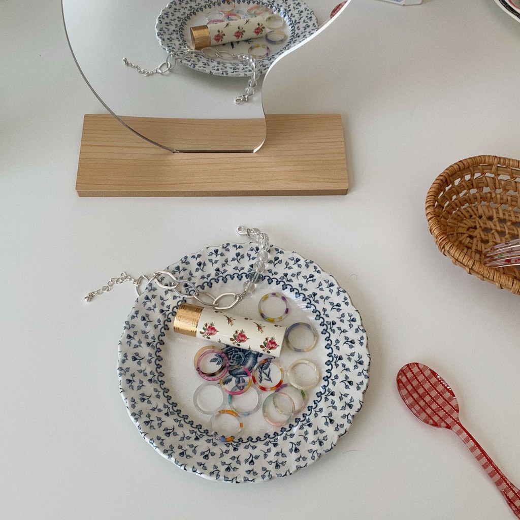 Nhẫn Nhựa Acrylic Trong Suốt Phong Cách Cổ Điển