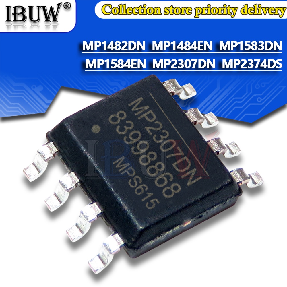 Bộ 5 Chip MP1482DN MP1484EN MP1583DN MP1584EN MP2307DN MP2374DS MP1482 MP1484 MP1583 MP1584 MP2307 MP2374 SOP8 Chất Lượng Cao