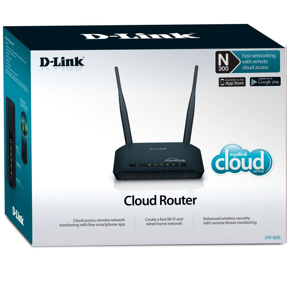 Bộ Phát WiFi Không Dây DLink DIR-605L chuẩn N 300Mbps