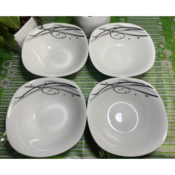 Tô sứ vuông cao cấp Bát Bảo đường kính 20cm Bền – Đẹp – Rẻ, Since_1977