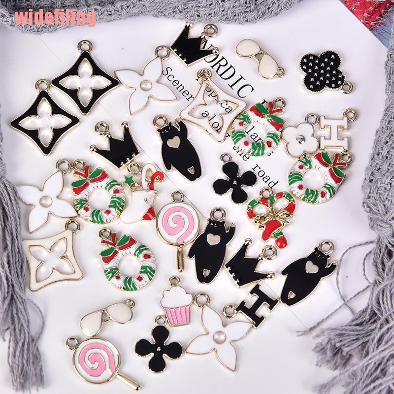 Bộ 30 Mặt Dây Chuyền Tráng Men Nhiều Kiểu Dáng