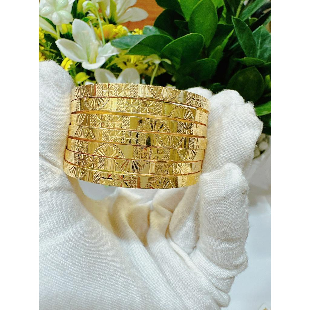 Vòng ximen cánh quạt khóa bấm lưỡi gà mạ 18.k cao cấp EW.P269