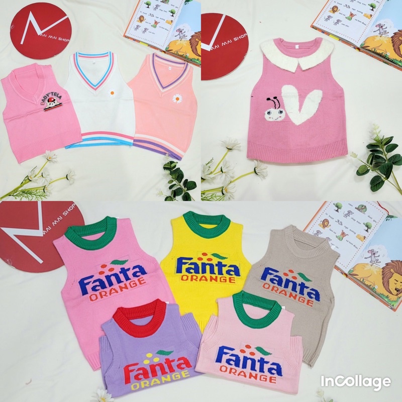 Áo ghile, gi lê len  cho trẻ em 10-20 kg-Bảng 6