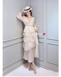 Váy maxi chấm bi hàng loại đẹp