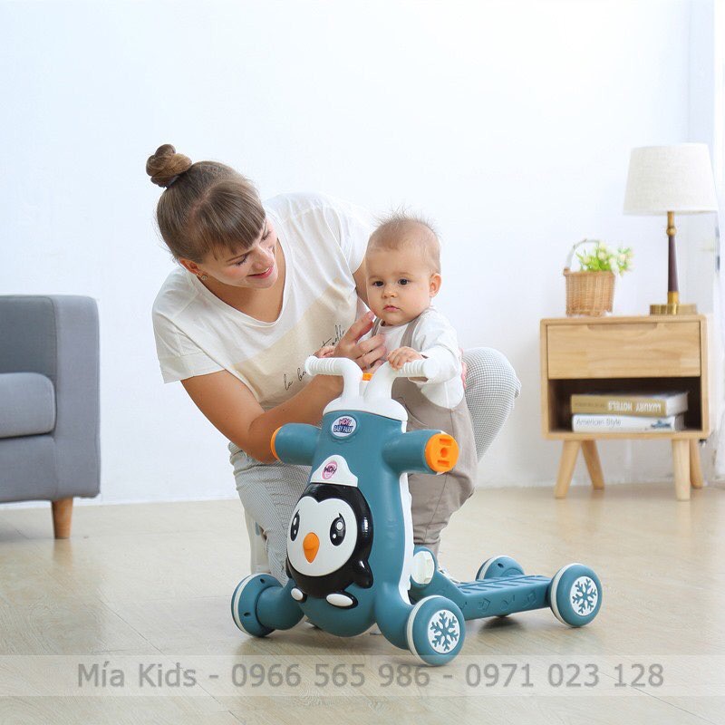 Xe Tập Đi Đa Năng WDH Baby Park 3in1 Phát Nhạc: Xe Chòi Chân, Xe Trượt, Xe Tập Đi Phát Nhạc Cho Bé 6 Tháng - 5 Tuổi