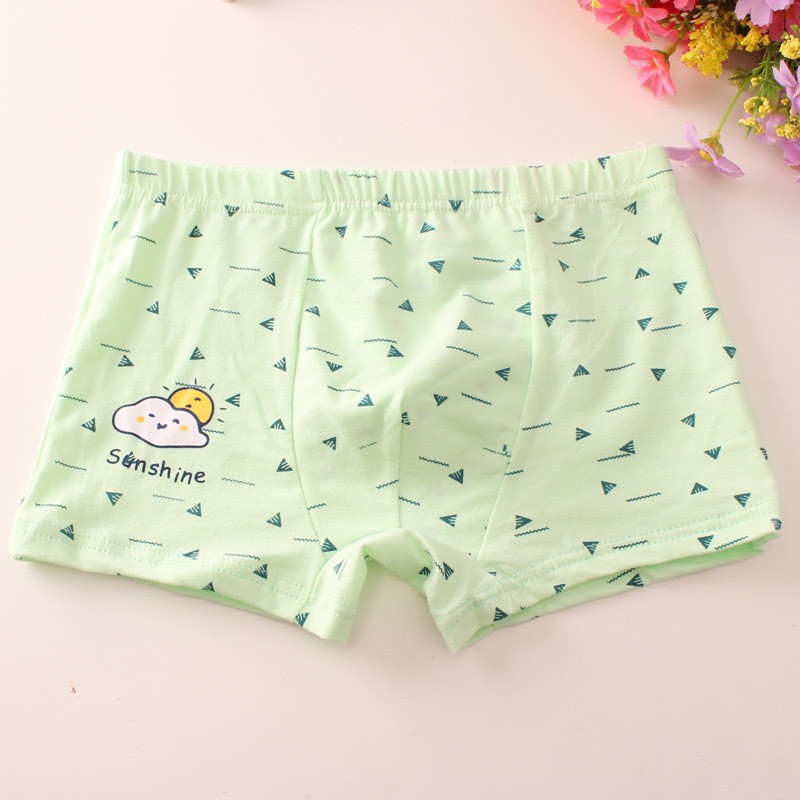 SET 4 quần sịp boxer cao cấp cho bé trai chất co dãn thoáng mát - Quần lót đùi bé trai 2-12 Tuổi