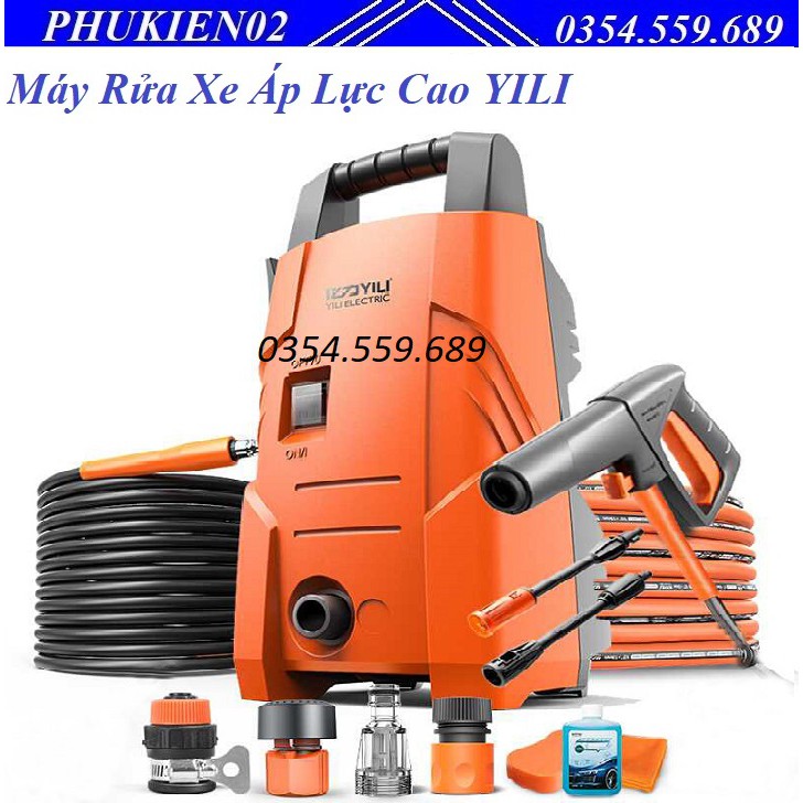 Máy Bơm Phun Rửa Xe Áp Lực Cao Xe Ô Tô Xe Máy YILI - YLQ3721C-90A