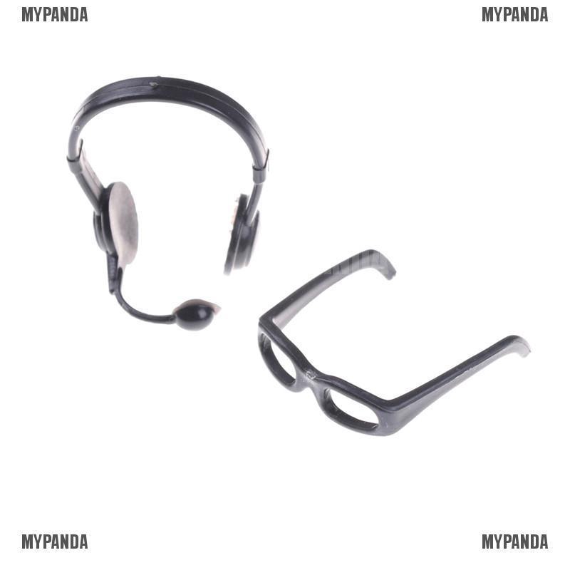 Mắt kính gấu trúc đen đồ chơi cho búp bê