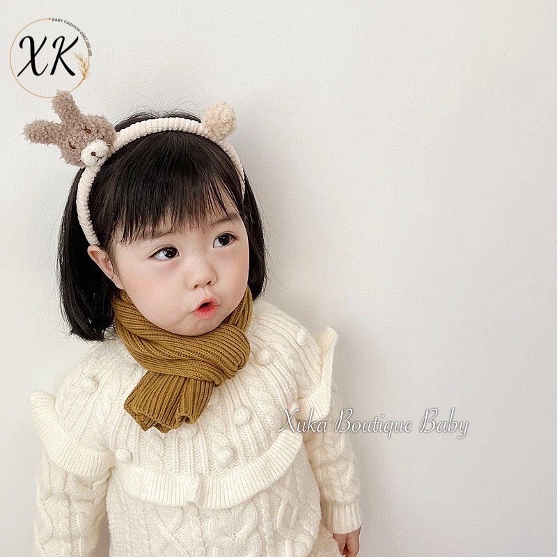 Bờm Cài Tóc Hình Gấu Thỏ Style Hàn Quốc Cho Bé, Phụ Kiện Cài Tóc Công Chúa Cao Cấp Bé Gái [ẢNH THẬT]