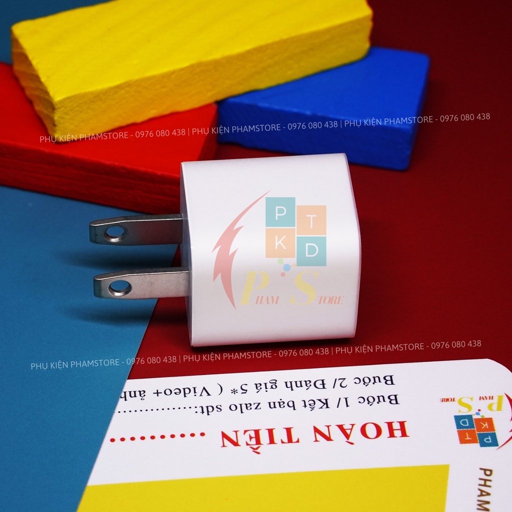Cục Sạc IP 5,6,7,8 plus, x Sạc nhanh, Nguyên Seal | Dùng cho IP 5 - IP X