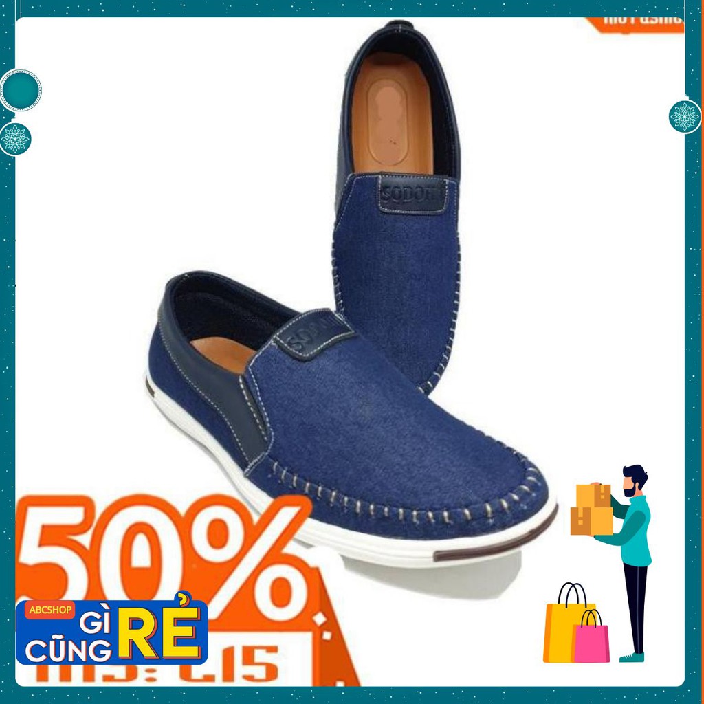 GIÀY LƯỜI NAM VẢY BỐ CÓ 4 MÀU (L04)