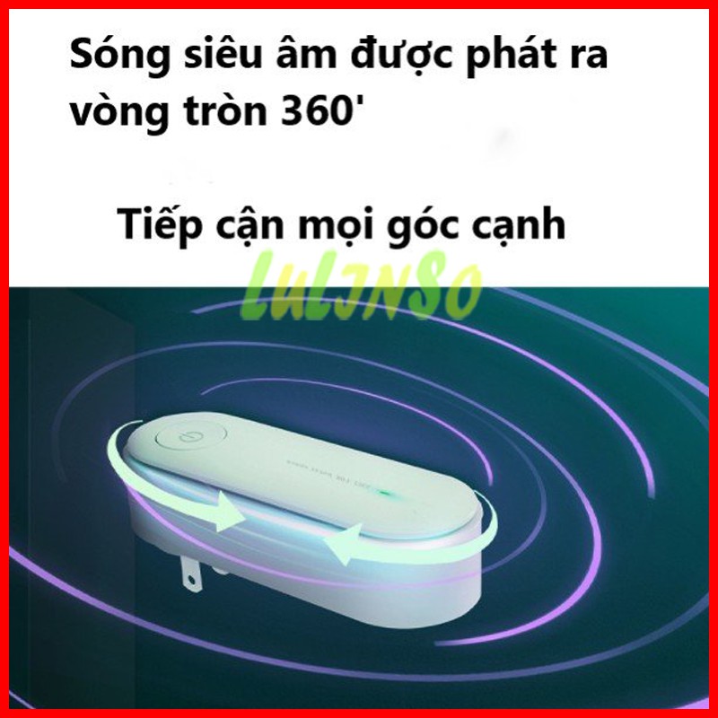 Máy Đuổi Muỗi Bằng Sóng Siêu Âm - Máy Đuổi Muỗi Điện Tử - Máy Đuổi Côn Trùng Tiện Lợi - LULINSO