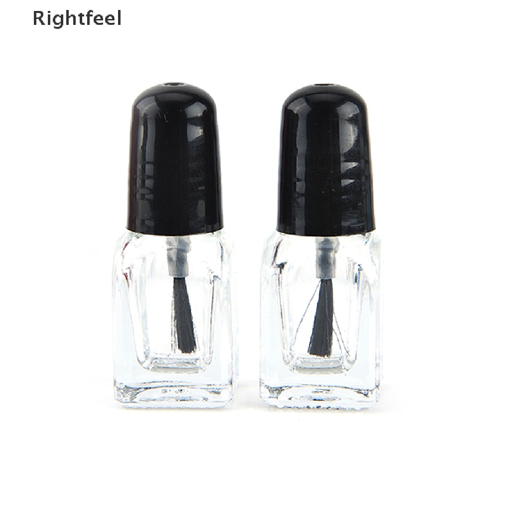 [Hàng mới về] Lọ thủy tinh rỗng 2ml/ 3ml đựng sơn móng tay có nắp màu đen