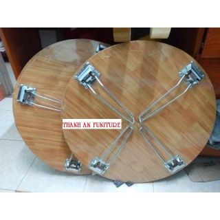 Bàn xếp tròn 60 vân gỗ