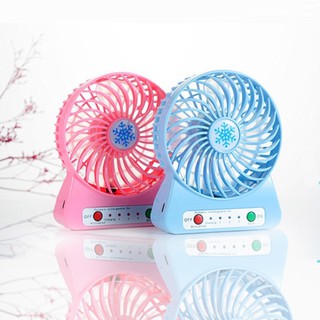 Quạt mini 3 tốc độ cực mát kèm pin sạc(Giao Màu Ngẫu Nhiên)