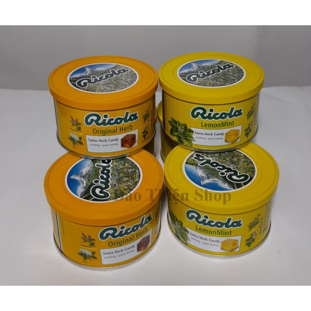 (2 vị) Kẹo Thảo Mộc hiệu Ricola hộp 100g