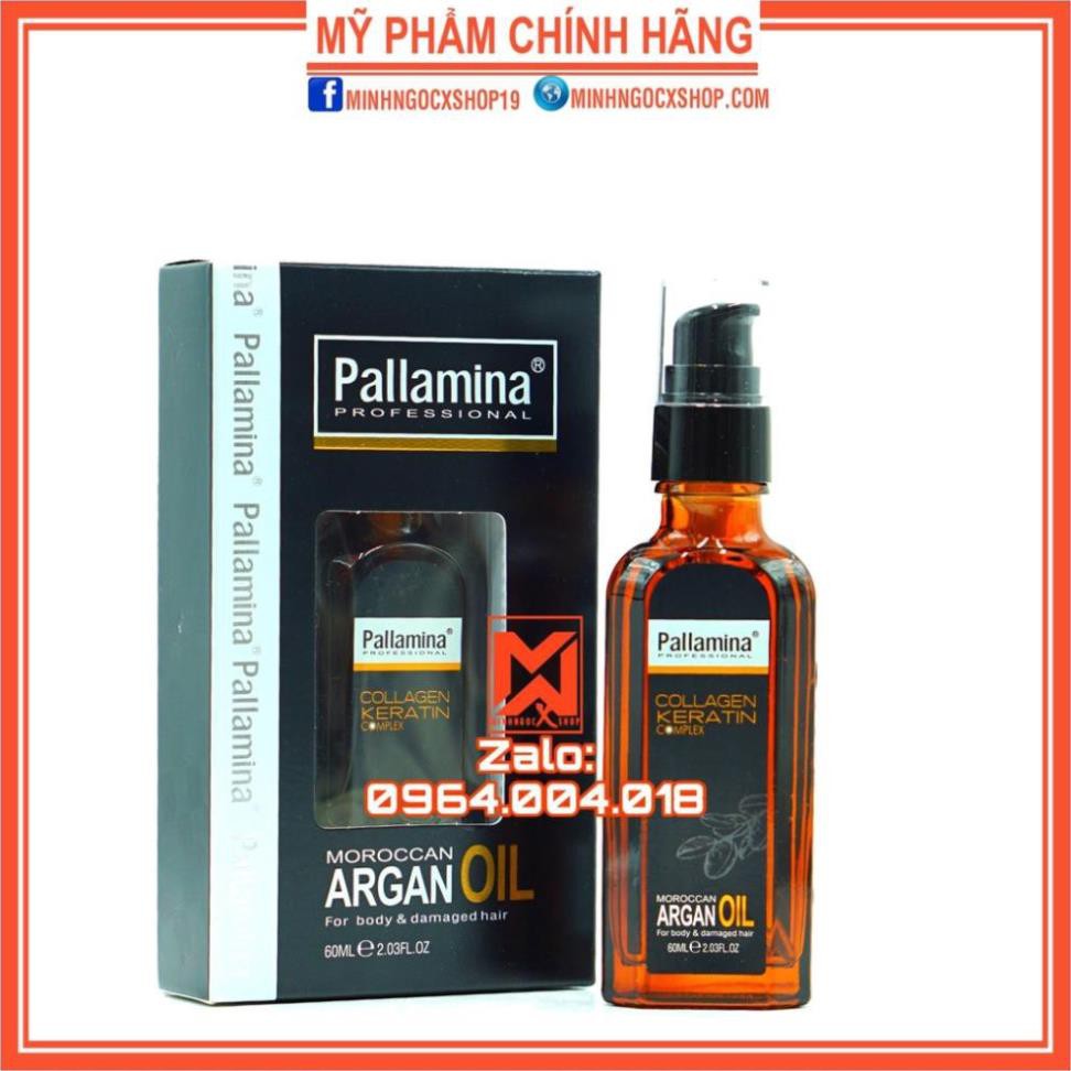 ✅[ CHÍNH HÃNG - SIÊU RẺ ] DẦU DƯỠNG TÓC PALLAMINA ARGAN OIL 60ML