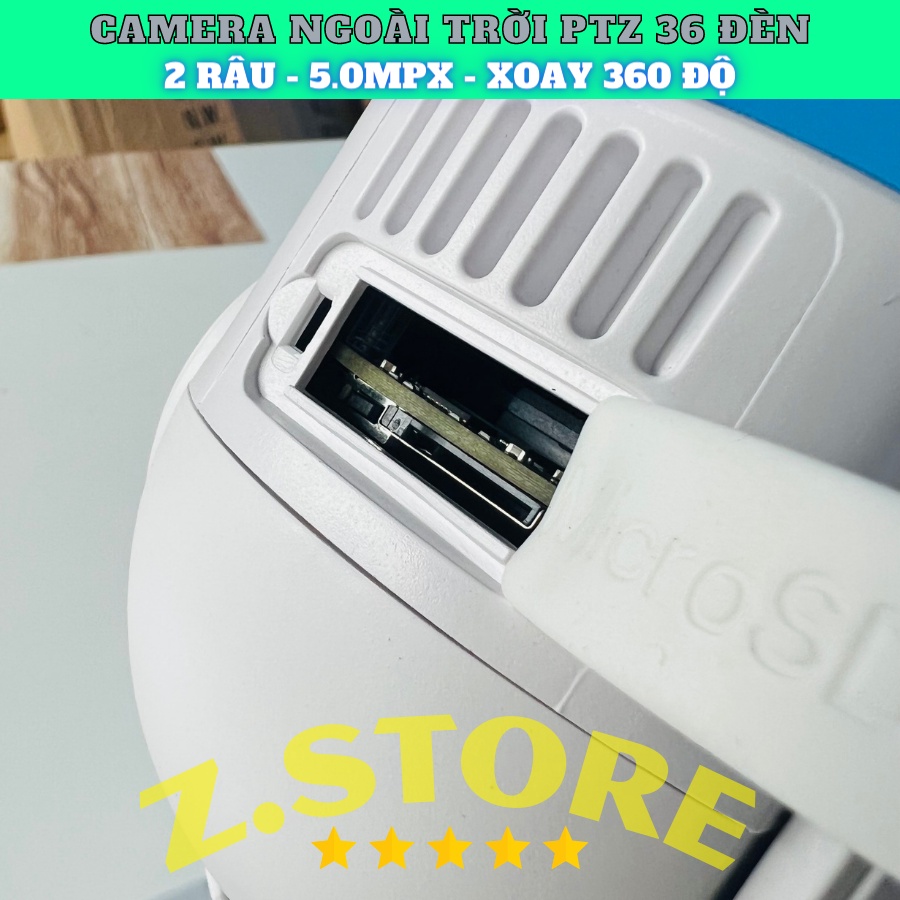Camera Yoosee PTZ 36Led ban đêm có màu, hồng ngoại - Camera trong nhà xoay 360 ptz 36 leg