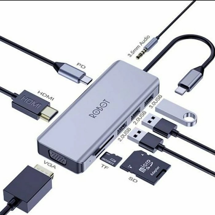 Đầu Đọc Thẻ Nhớ Hdmi Type C Ht390 Cho Macbook Ipad Pro